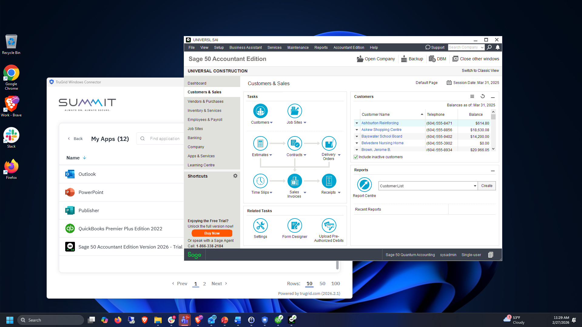 One-click Sage app launch